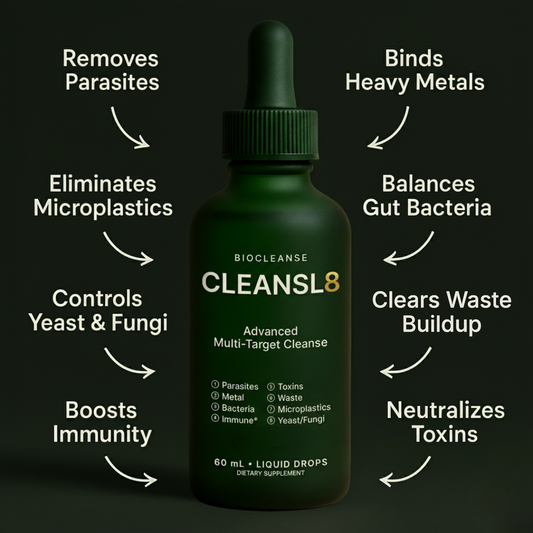 CLEANSL8® Berberine & Sodium Alginate Parasite & Microplastics Cleanse