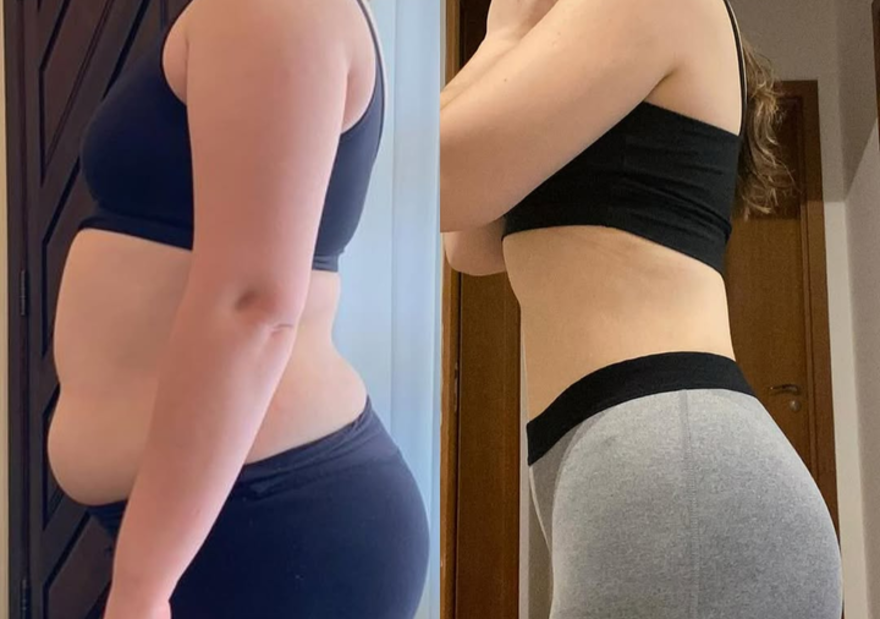 Michelle H. before and after the cleanse