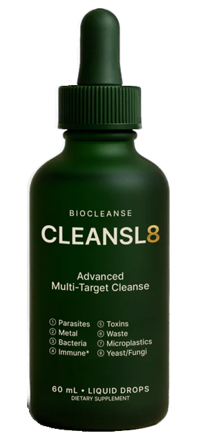 CLEANSL8 Advanced Multi-Target Cleanse bottle